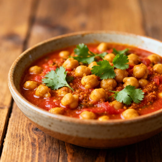 Indian Masala-Spiced Chickpea &amp; Chicken Bowl