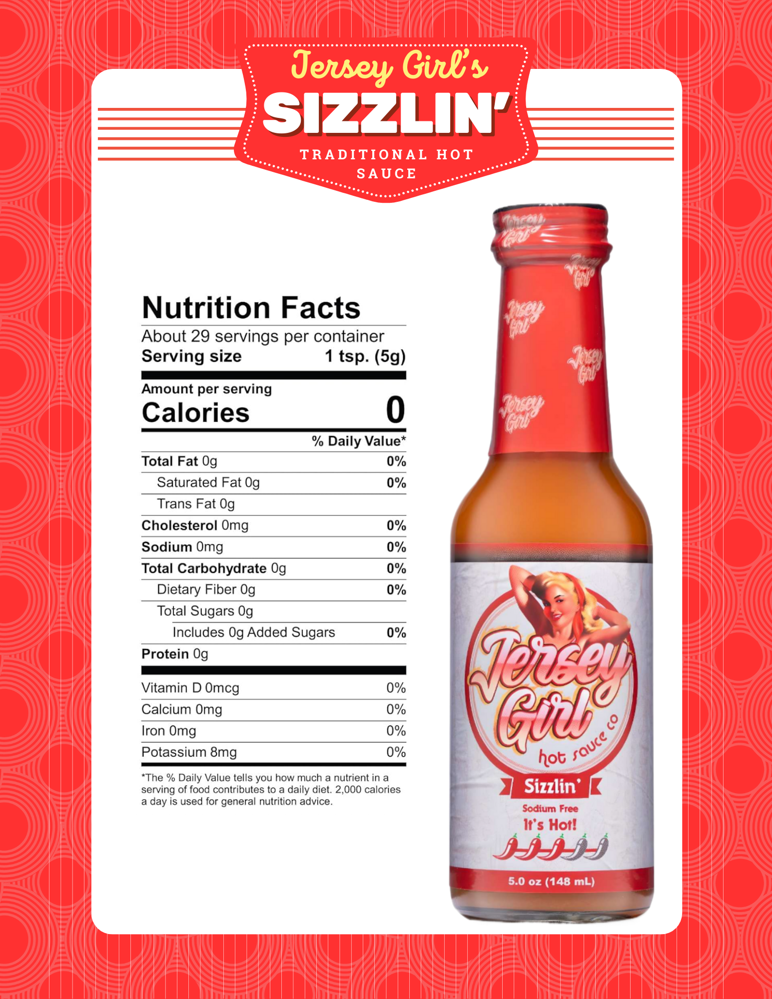 Jersey Girl Sizzlin' Hot Sauce