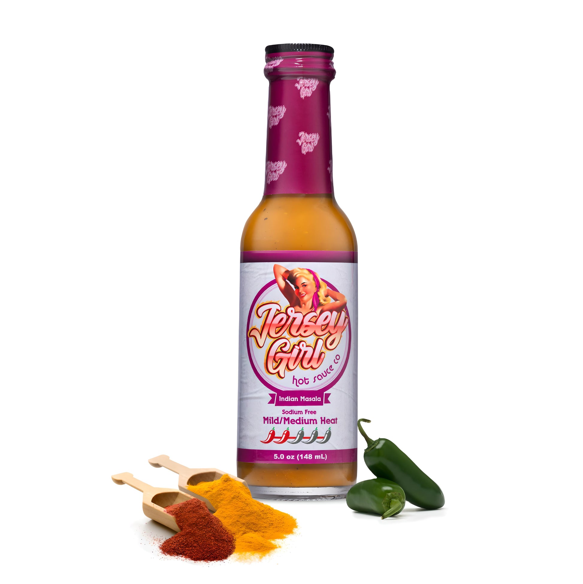 Jersey Girl Indian Curry Masala Sodium Free Hot Sauce