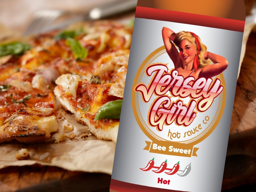 Jersey Girl Hot Sauce Bee Sweet Honey Hot Sauce on Pizza