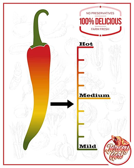 Mild / Medium Heat Profile Hot Sauce Graph